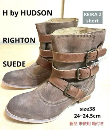 H by HUDSON RIGHTON SUEDE 하프 부츠 Beige 38