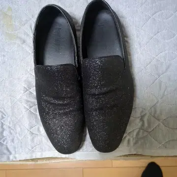 블랙 글리터 슬립온 43