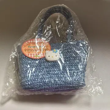 헬로키티 바스켓백 내추럴 바스켓 헤이세이 레트로 하이비스커스 키티