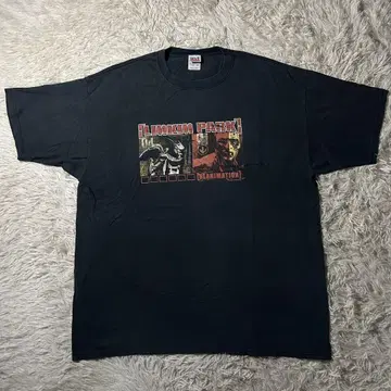 00s 린킨 파크 티셔츠 반팔 M 블랙 밴딩 REANIMATION