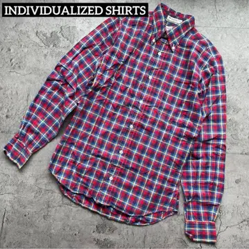 INDIVIDUALIZED SHIRTS 버튼 다운 체크 셔츠 USA