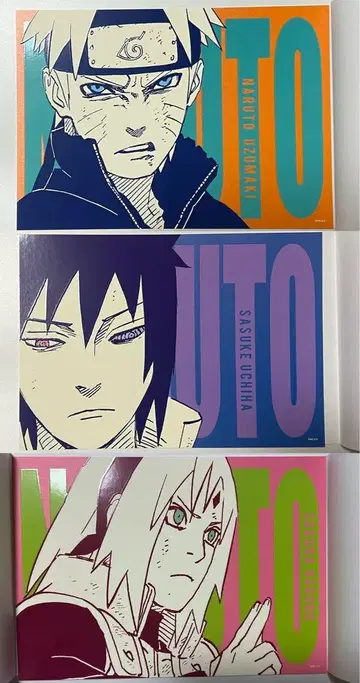 NARUTO 아트 카드 컬렉션 나루토 사스케 사쿠라 제7반 세트