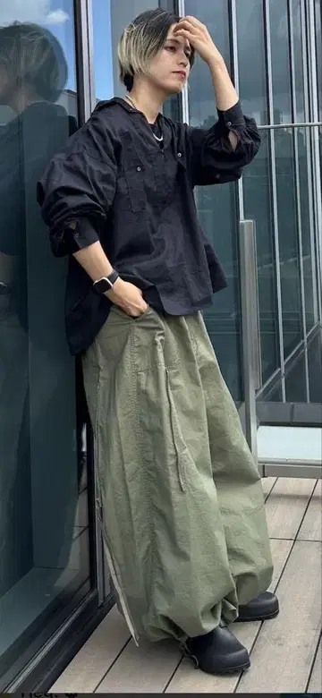 maturey 파라슈트 이지 팬츠