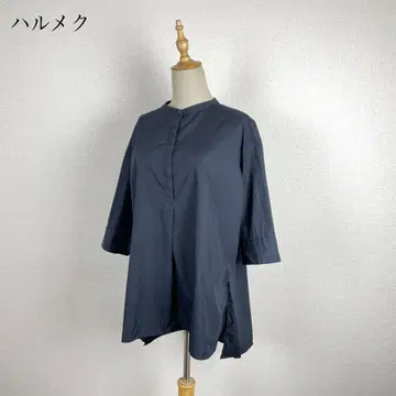 밴드 카라 풀오버 튜닉 루즈핏 LL