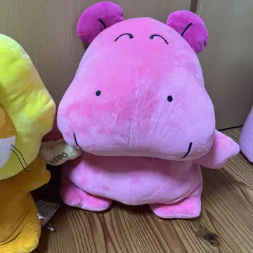 타베코 동물 택 포함 하마 봉제 인형 25cm