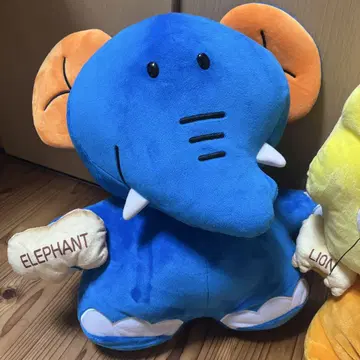 타베코 동물 택 포함 코끼리 봉제 인형 25cm