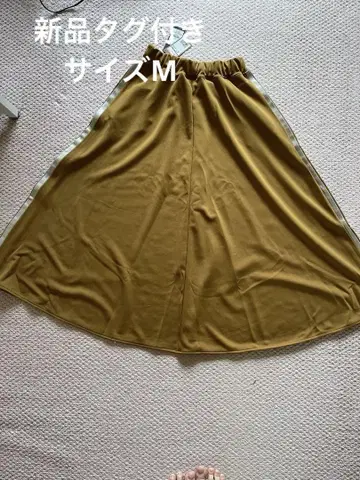 아디다스 AERORE 플레어 스커트 머스타드 M 사이즈