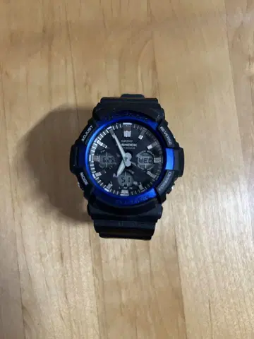 G-SHOCK 아날로그/디지털 시계 블랙/파랑