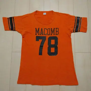 챔피온 풋볼 T 바터택 XL 오렌지 미국제
