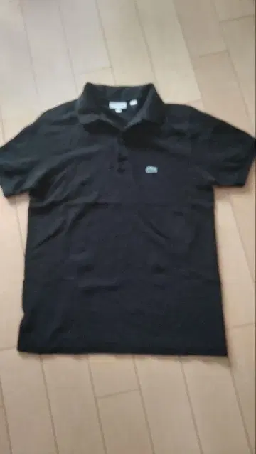 LACOSTE 블랙 피케 셔츠