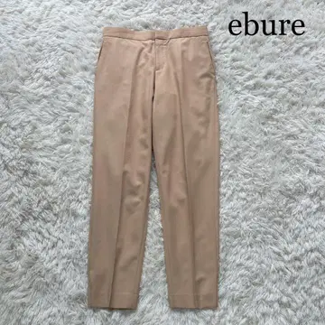 새상품 ebure 론 헤르만 센터 프레스 테이퍼드 팬츠 베이지 38