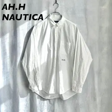 AH.H NAUTICA 카토 농원 BD 셔츠 코튼 브로드 자수 후이남