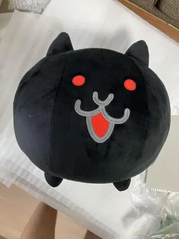 냥코 대전쟁 검은 봉제 인형 살의의 고양이 BIG 봉제 인형 택 포함