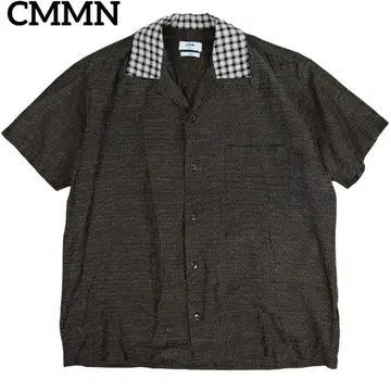 CMMN 코모스웨덴 린넨 혼방 오픈 카라 셔츠 오픈 카라 반팔