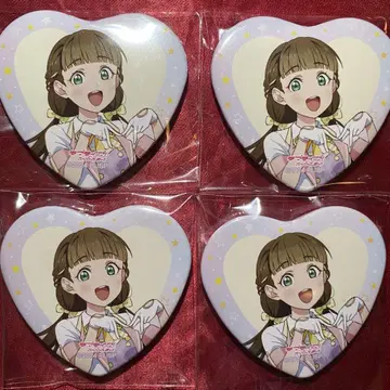 러브 라이브 liella 캔뱃지 사쿠라코지 키나코 마루이 유라쿠초 4개