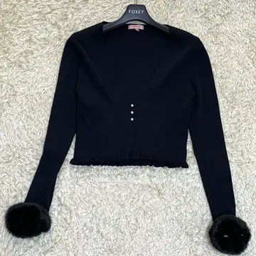 새상품급 TOCCA 토카 BOOM KNIT 2023 볼레로 블랙