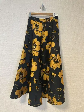 꽃무늬 롱 스커트