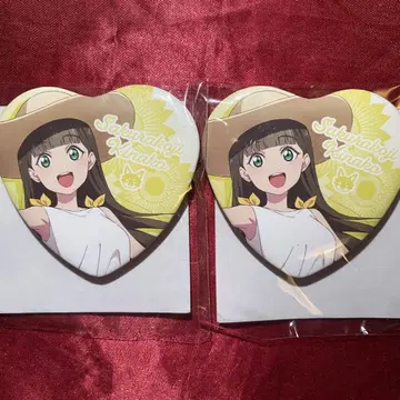 러브 라이브 liella 캔뱃지 사쿠라코지 키나코 세가 럭키 쿠지 2개
