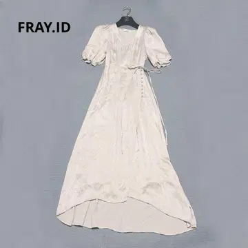 FRAY I.D IPEKER 새틴 랩 비대칭 원피스