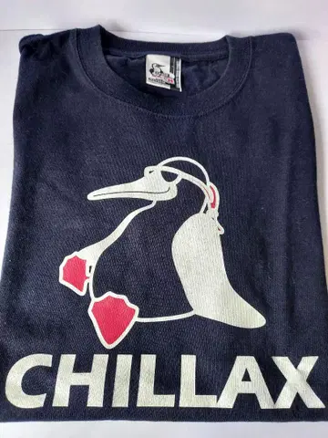 CHUMS 펭귄 그래픽 티셔츠 M 네이비