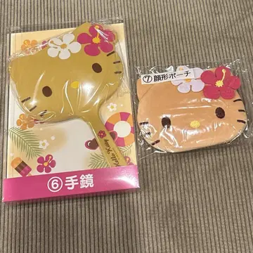 산리오 당첨 복권 제일복권 헬로키티 일광화상 키티 손거울 파우치 2종