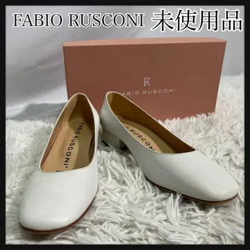 [미사용품] FABIO RUSCONI 화이트 스퀘어토