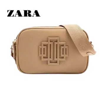 ZARA 크로스바디백 메탈 부품 숄더 베이지