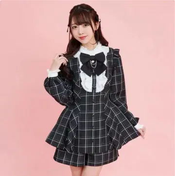 시크릿허니 액세서리 리본 레이스 프릴 셋업