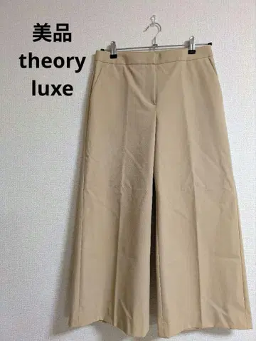 새상품급 theory 럭스 와이드 레그 슬랙스