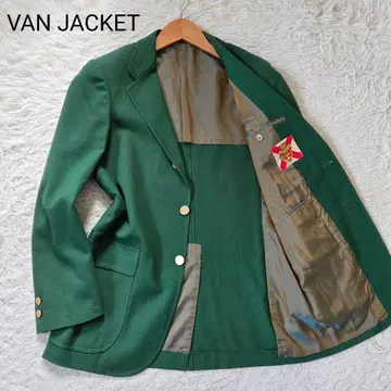새상품급 초레어템 VAN JACKET 골드 버튼 블레이저 사이즈 M 그린