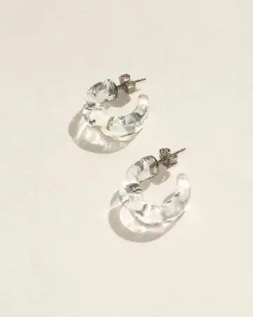하리오 유리 귀걸이