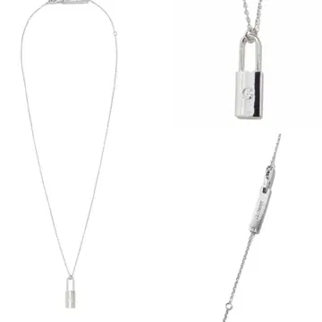 glowny lock initial necklace