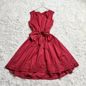 JILLSTUART 원피스 허리 리본 레이스 핑크