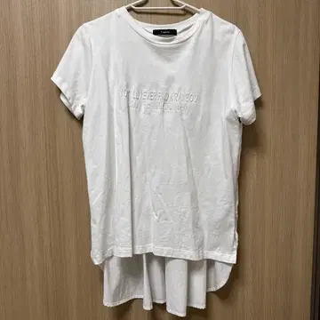 Towamy 화이트 튜닉 반팔