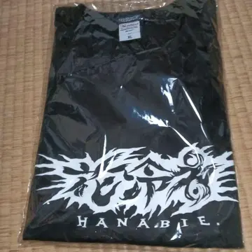 꽃이 피는 추위. 로고 티셔츠 2025 XL 사이즈 HANABIE
