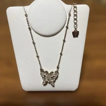 안나수이 ANNA SUI 나비 모티브 큐빅 목걸이