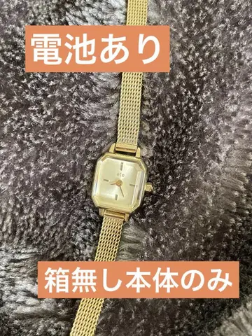 ete 옥타곤 페이스 다이아몬드 손목시계 골드