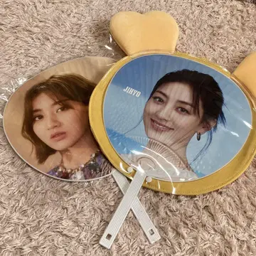 twice 지효 부채 케이스와 부채 2장 세트