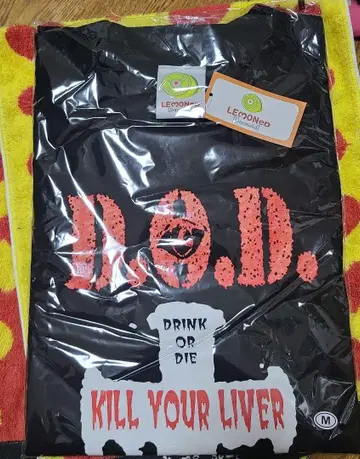 D.O.D. Drink or Die 티셔츠 M 사이즈 블랙