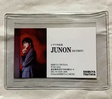 BE:FIRST 명함 Gifted. 쥬논 JUNON 시부츠타 1장