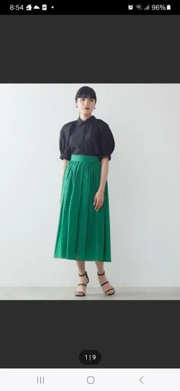 TIARA 래글런 셔츠 블라우스 블랙