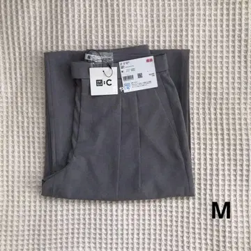 UNIQLO C 유니클로 C 감동 턱 와이드 팬츠 그레이