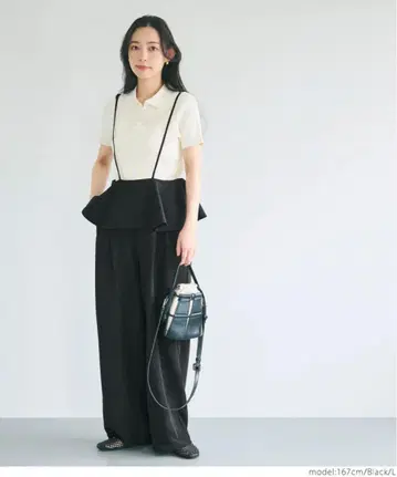 택 포함 새상품 코카 프릴 올인원 M 블랙