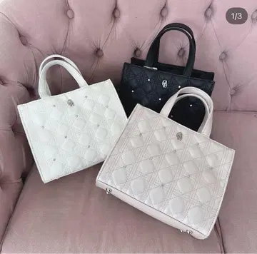 evelyn 비쥬 스퀘어 백 숄더백 블랙