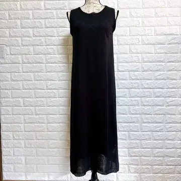 a.v.v 블랙 슬리브리스 롱 원피스 M 사이즈