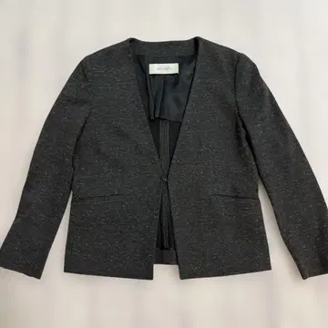 DES PRE 데프레 실크 혼방 노카라 자켓 블레이저 34 사이즈