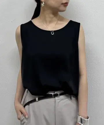 라운지 드레스 새틴 이너 탱크
