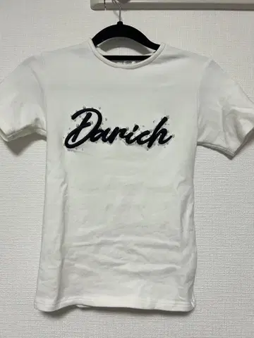 darich 자수 펄 T셔츠 화이트