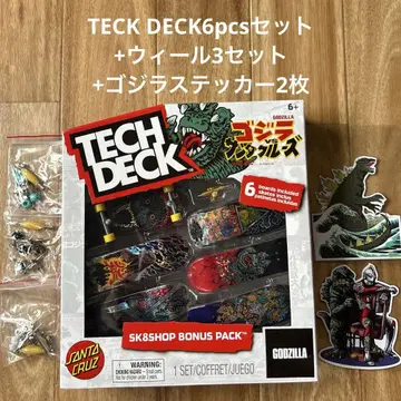 TECK DECK 테크 데크 6pcs 세트 + 휠 3세트 + 스티커 2매