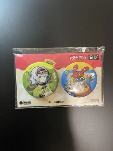 젠레스 존 제로 피자라 콜라보 앰비&봄프 캔뱃지 세트